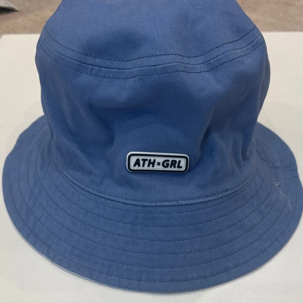 ATH-GRL Reversible Chambray and  Light Blue Bucket Hat